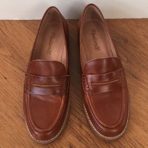 Madewell Elinor Dark Chestnut Loafers size 6
